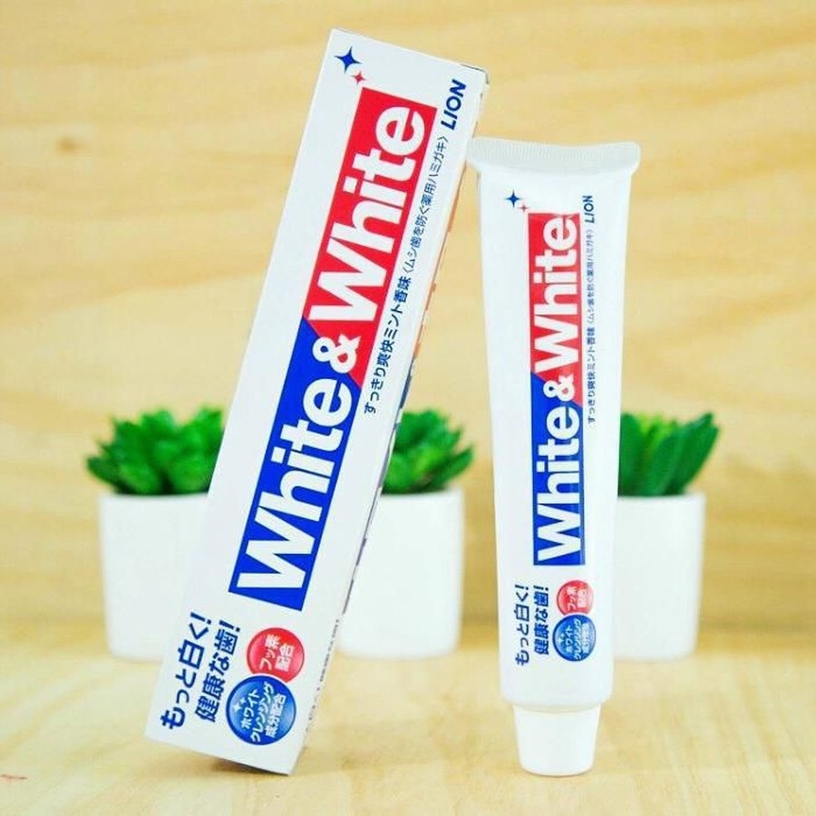 Kem đánh răng Lion White & White tuýp 150g
