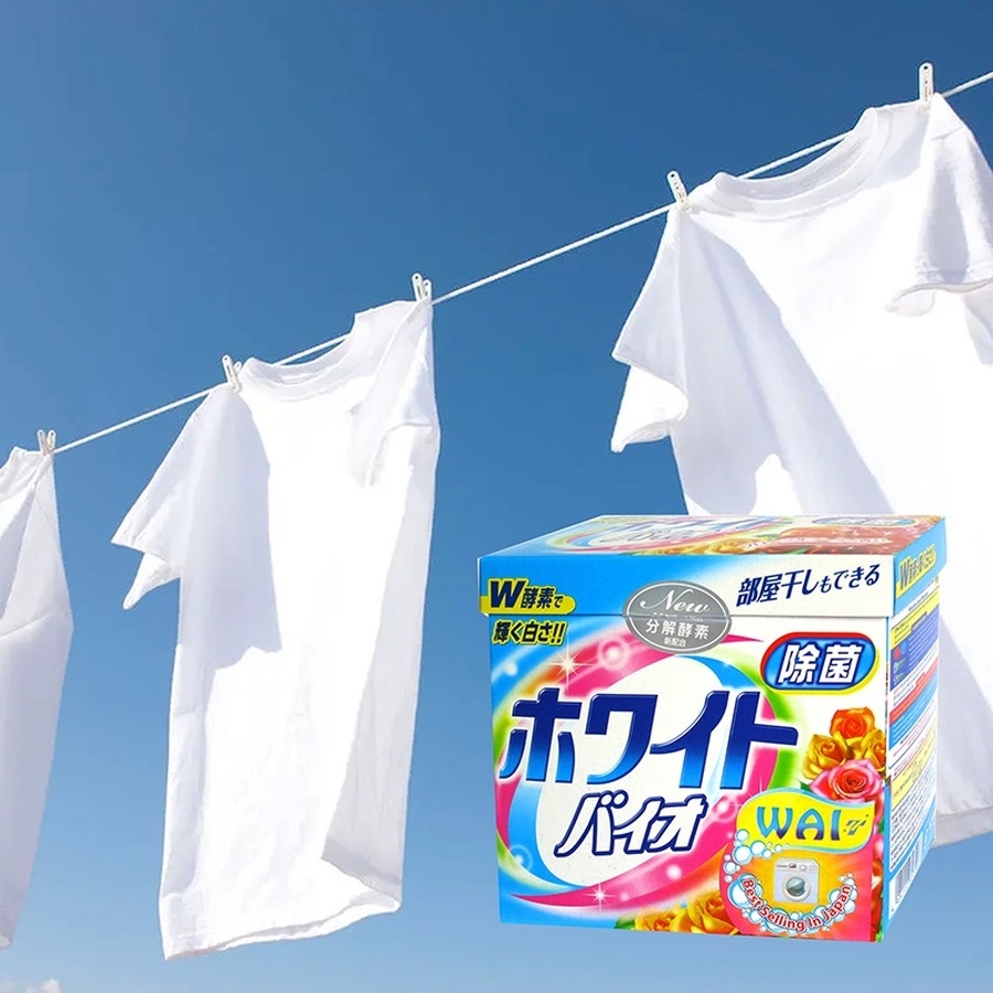 Bột giặt trắng quần áo Wai Nhật Bản 900gram
