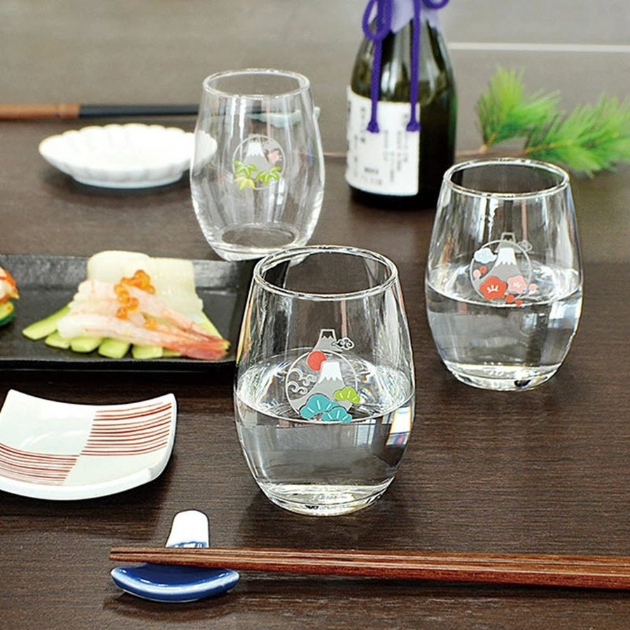 Set 3 cốc uống trà mẫu núi Phú Sĩ 200ml