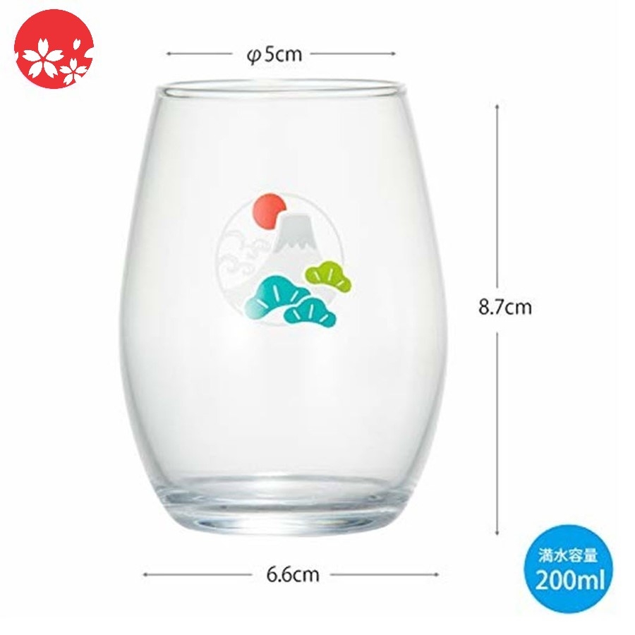 Set 3 cốc uống trà mẫu núi Phú Sĩ 200ml