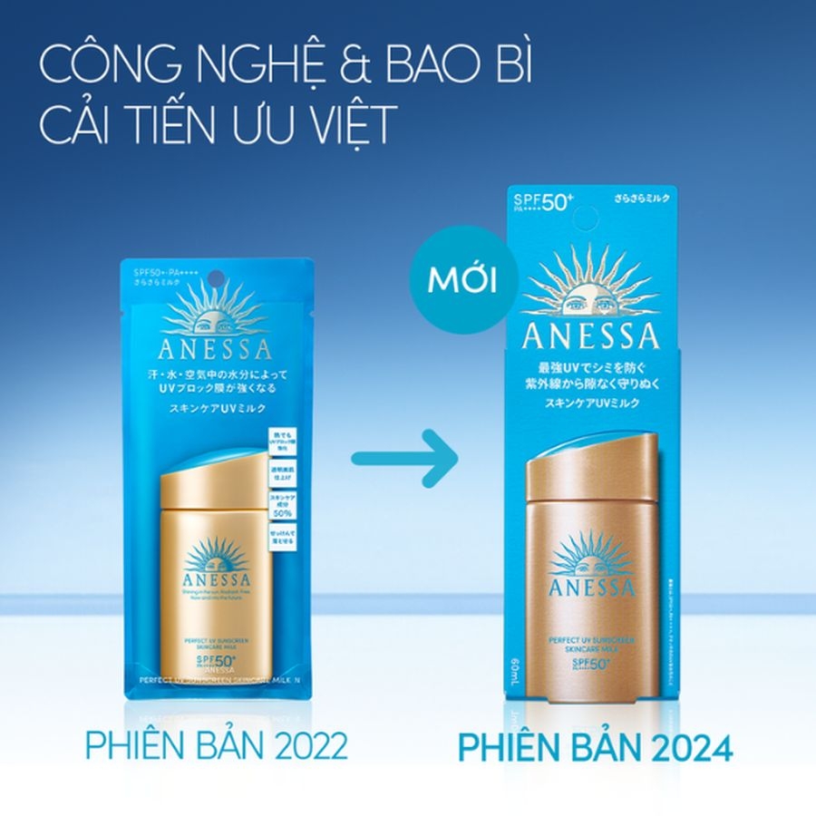 Sữa chống nắng dưỡng da kiềm dầu Anessa SPF50+ PA++++ 60ml - mẫu 2024