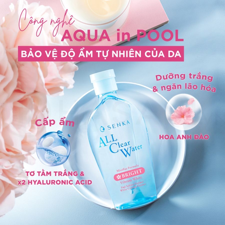 Nước tẩy trang Senka All Clear Water Micellar Formula 230ml