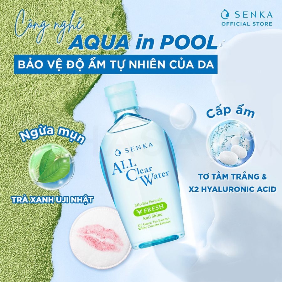 Nước tẩy trang Senka All Clear Water Micellar Formula 70ml