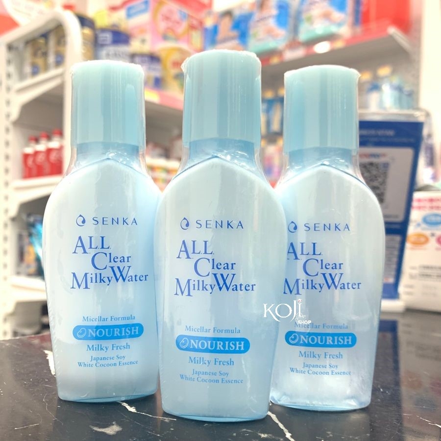 Nước Sữa Tẩy Trang Senka All Clear Milky Water Nourish Hai Lớp