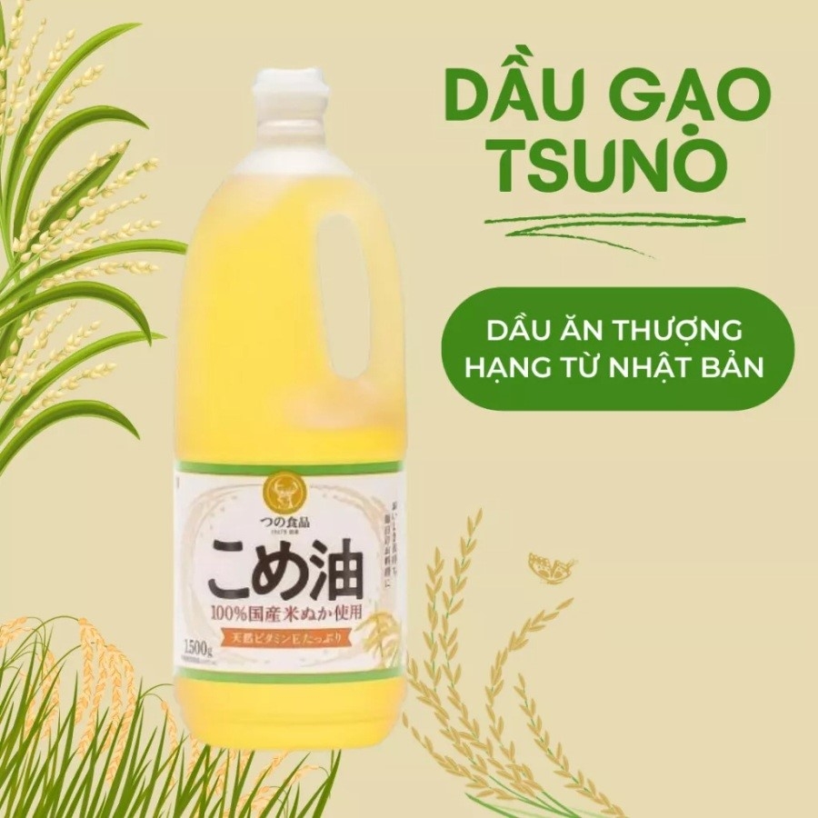 Dầu gạo nguyên chất cao cấp Tsuno