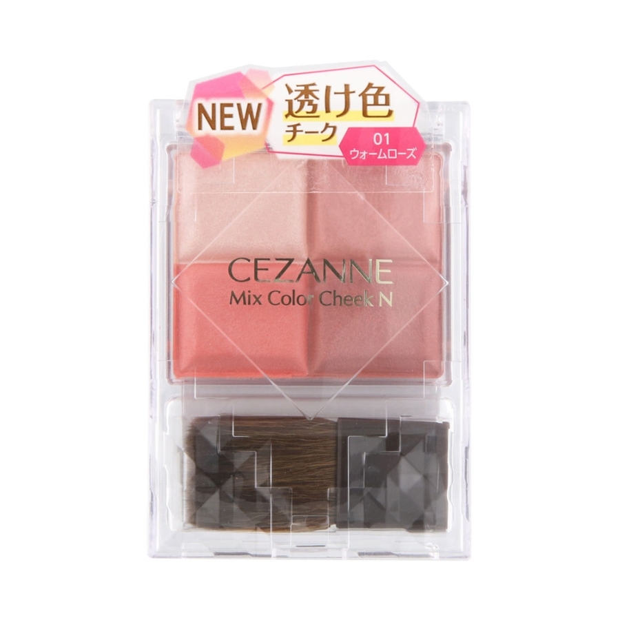 Phấn má hồng Cezanne 4 ô Mix Color Cheek N