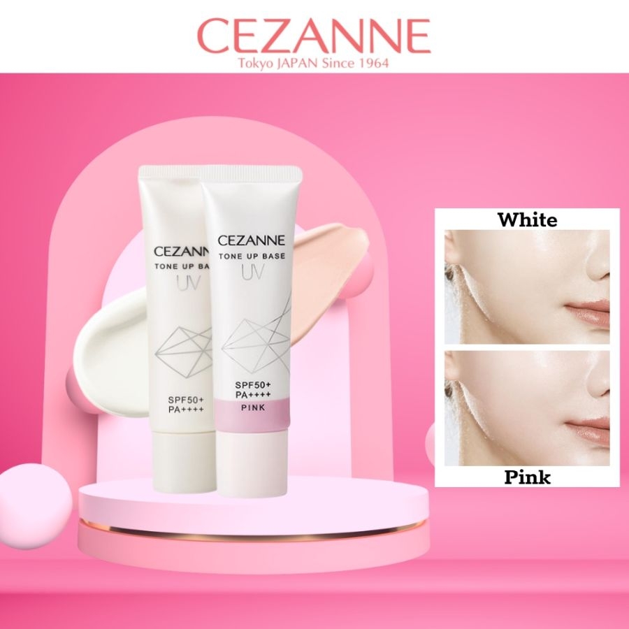 Kem lót Cezanne UV chống nắng SPF50+/PA ++++ nâng tông tuýp 30g