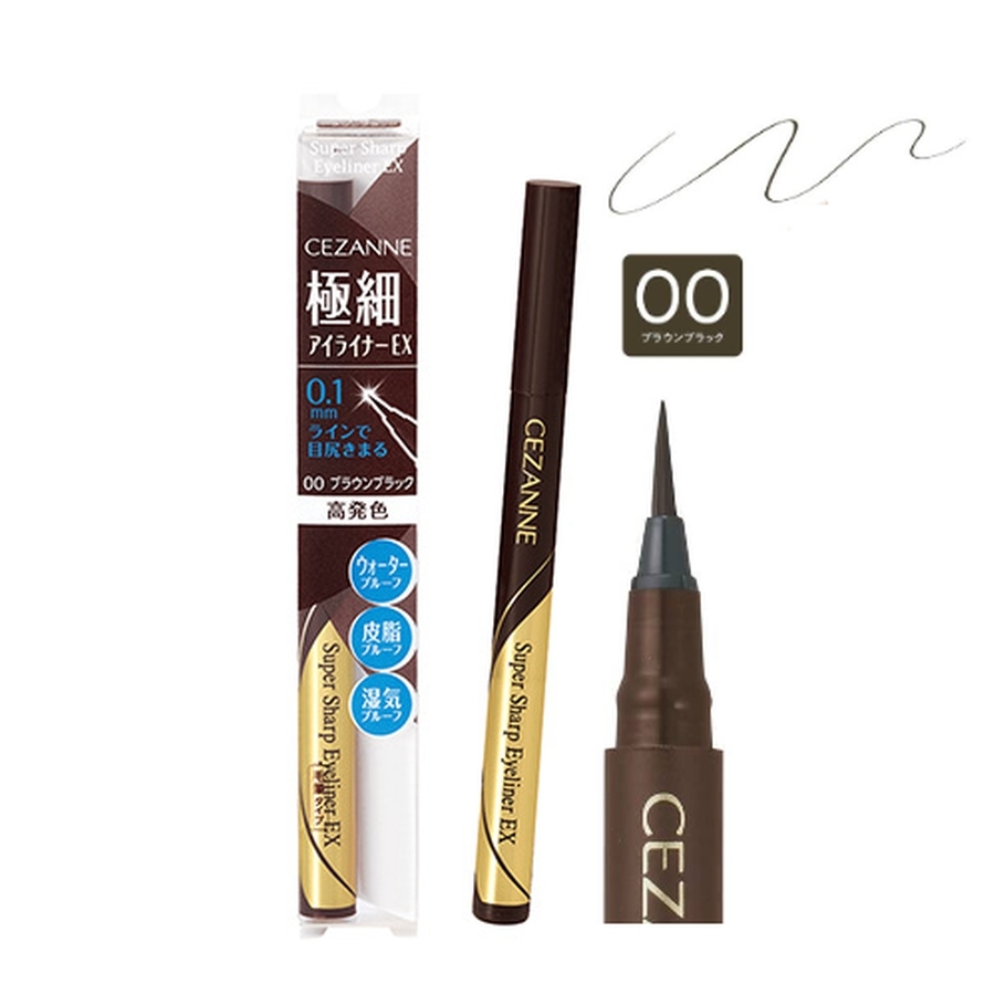 Bút kẻ mắt nước Cezanne siêu mảnh 0.1g (00 - Nâu Đen)