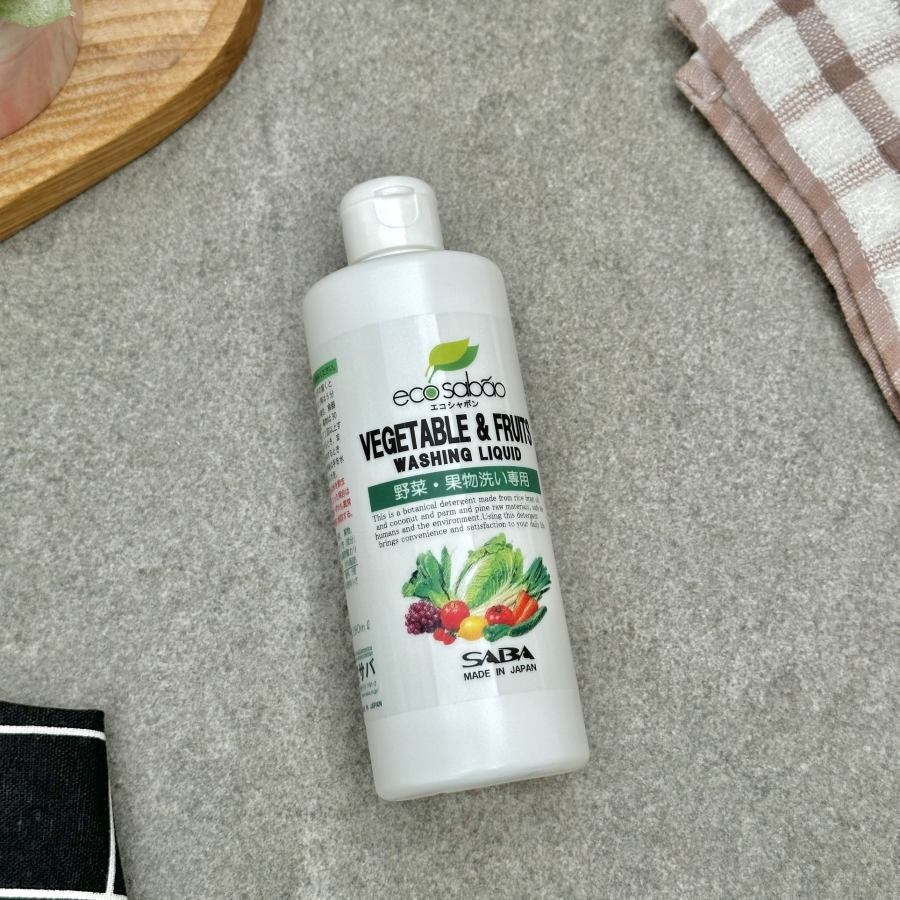 Dung dịch rửa rau củ quả Organic 100% tự nhiên EcoSabao 280ml