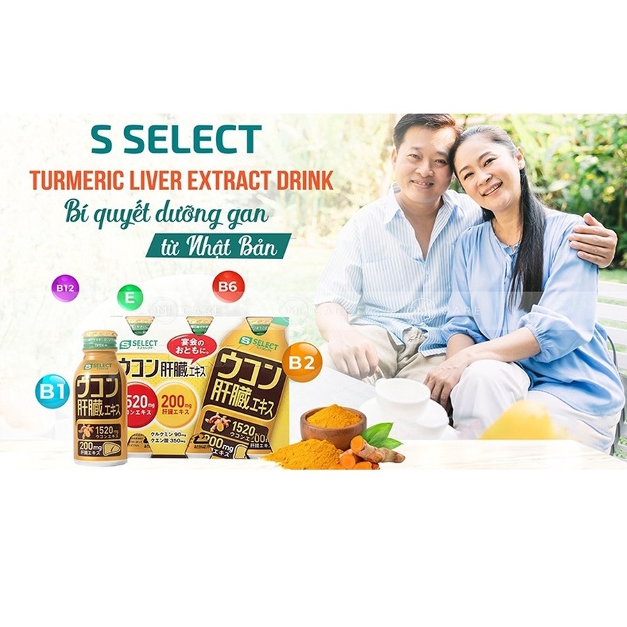 Nước uống bổ gan S Select Turmeric Liver Extract lốc 6 chai x 100ml