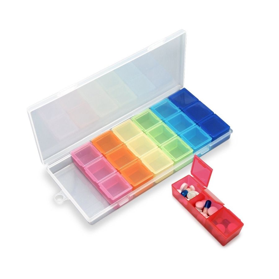 Hộp chia thuốc Yamada 3 ngăn x 7  hàng nội địa Nhật Bản