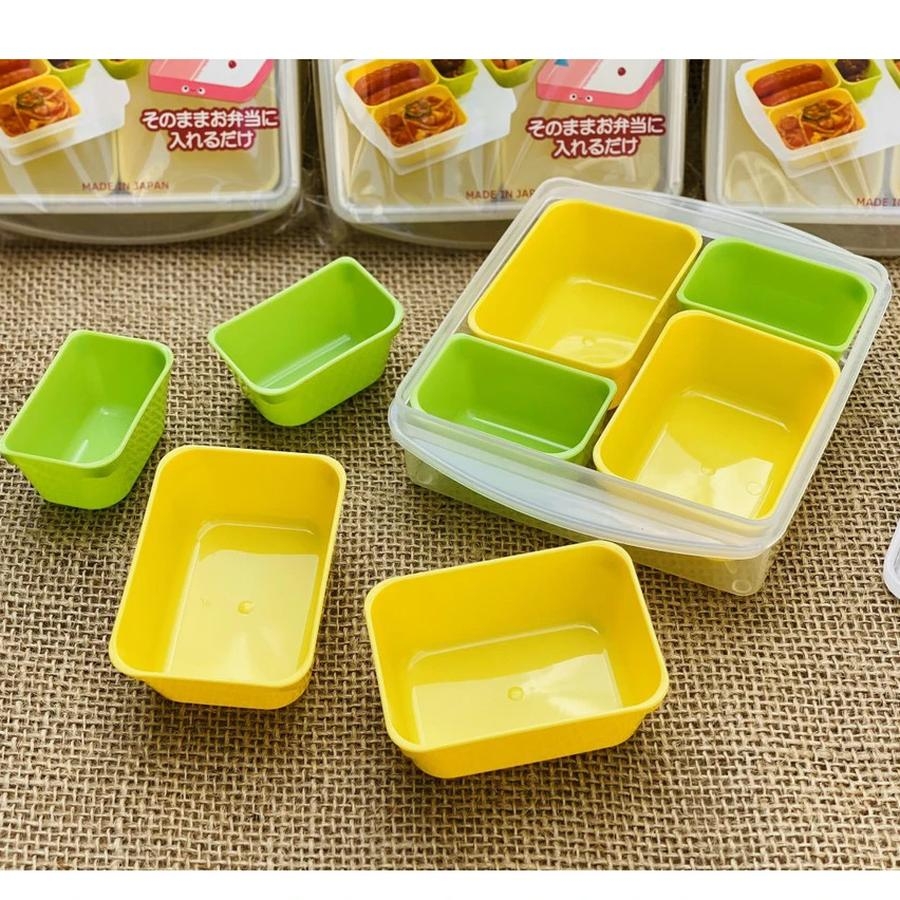 Hộp 4 khay chia đồ ăn dặm Yamada