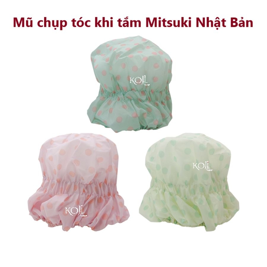 Mũ chụp tóc khi tắm Mitsuki Nhật Bản