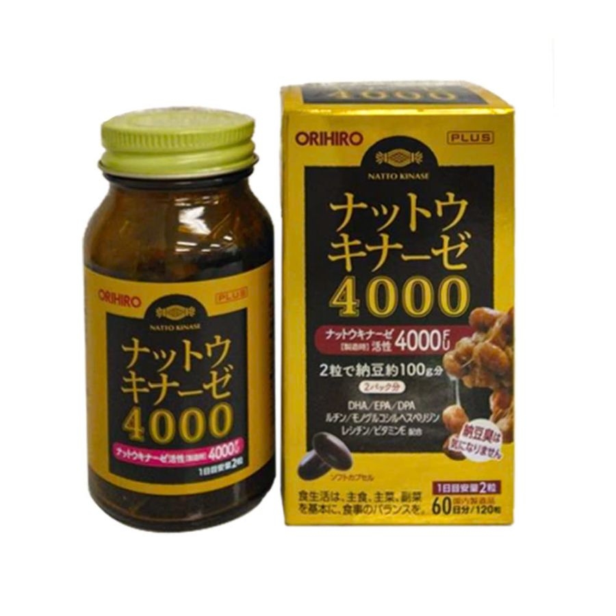 Viên uống điều trị đột quỵ Natto 4000 FU Orihiro
