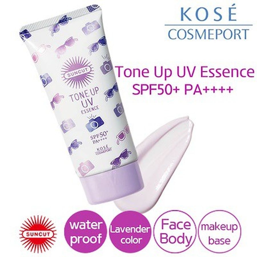 Kem chống nắng Kose Suncut Tone Up UV Essence Waterproof SPF 50+ PA++++ 80g