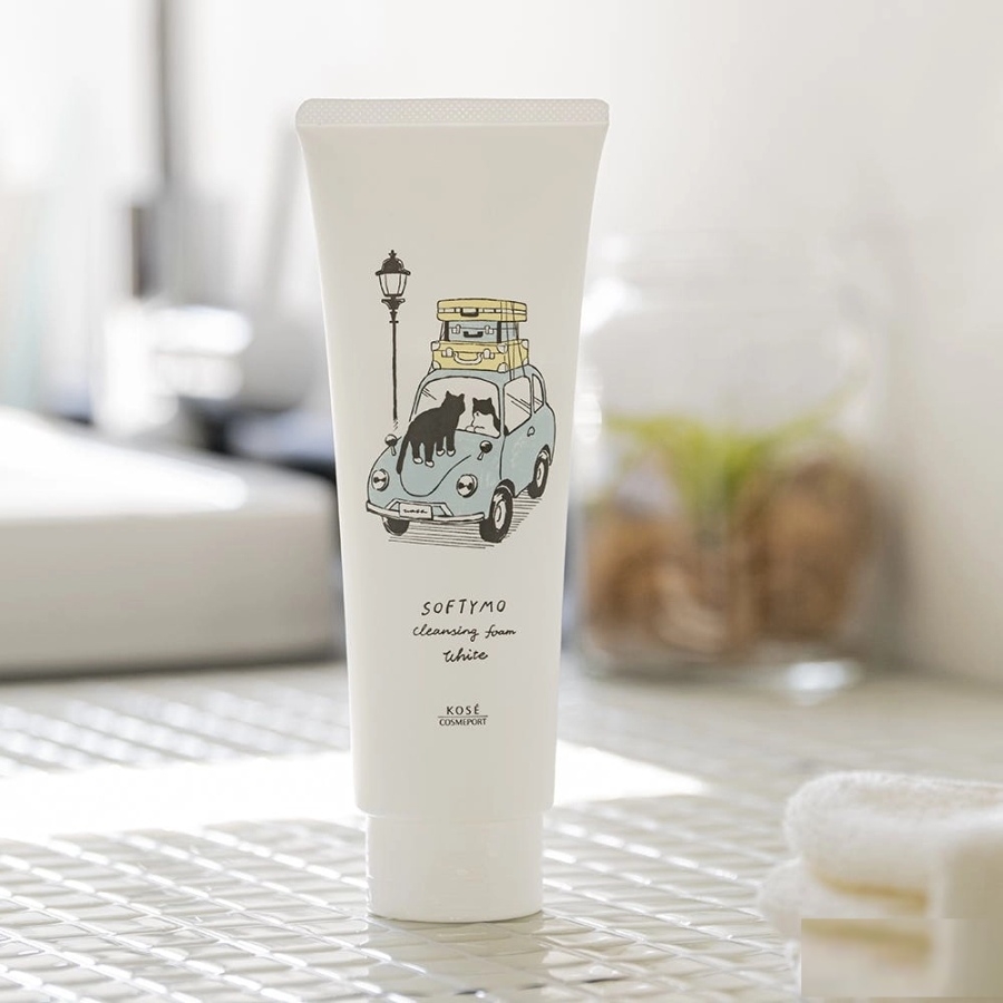 Sữa rửa mặt Kose Softymo 220g - phiên bản Mèo