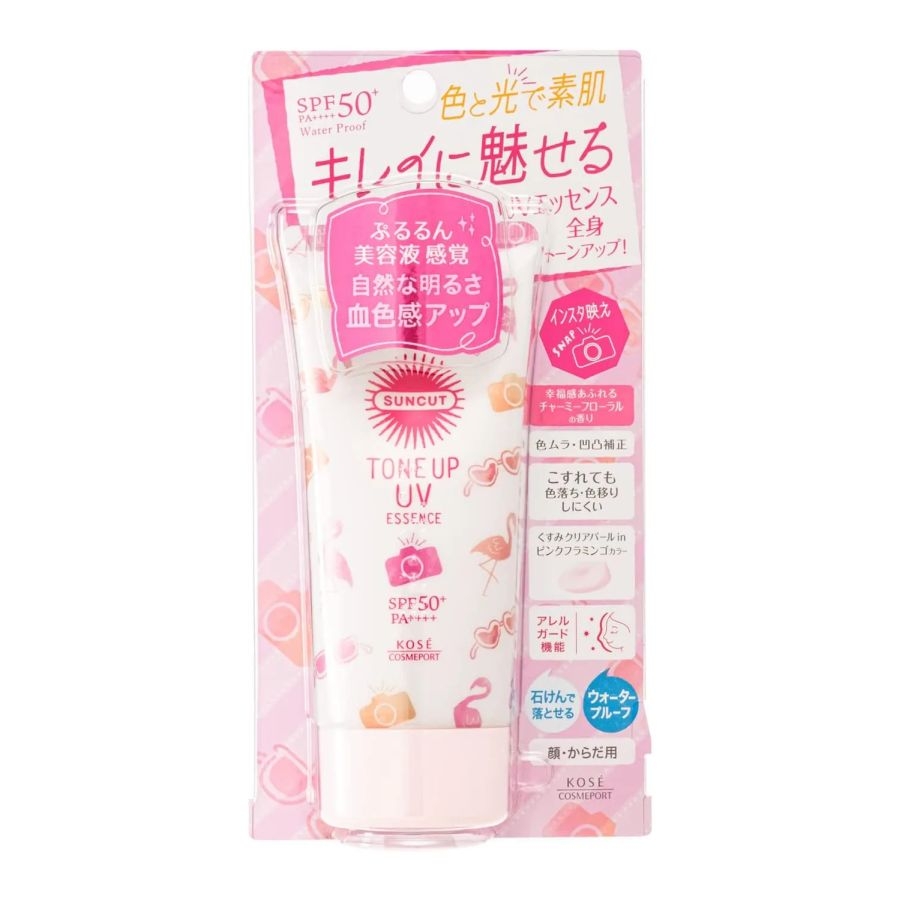 Kem chống nắng Kose Suncut Tone Up UV Essence Waterproof SPF 50+ PA++++ 80g