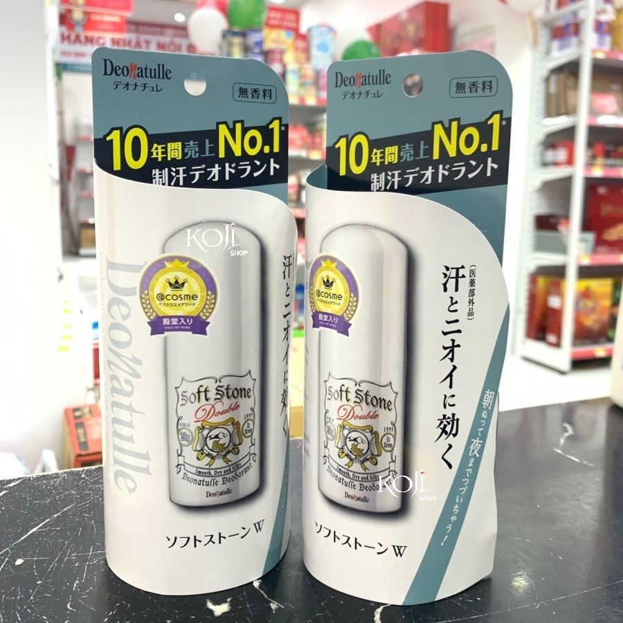 Lăn nách đá khoáng Softstone Double Deonatulle 20g (mẫu mới)