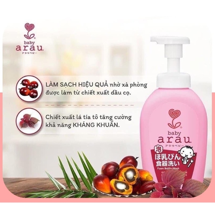 Nước rửa bình sữa Arau