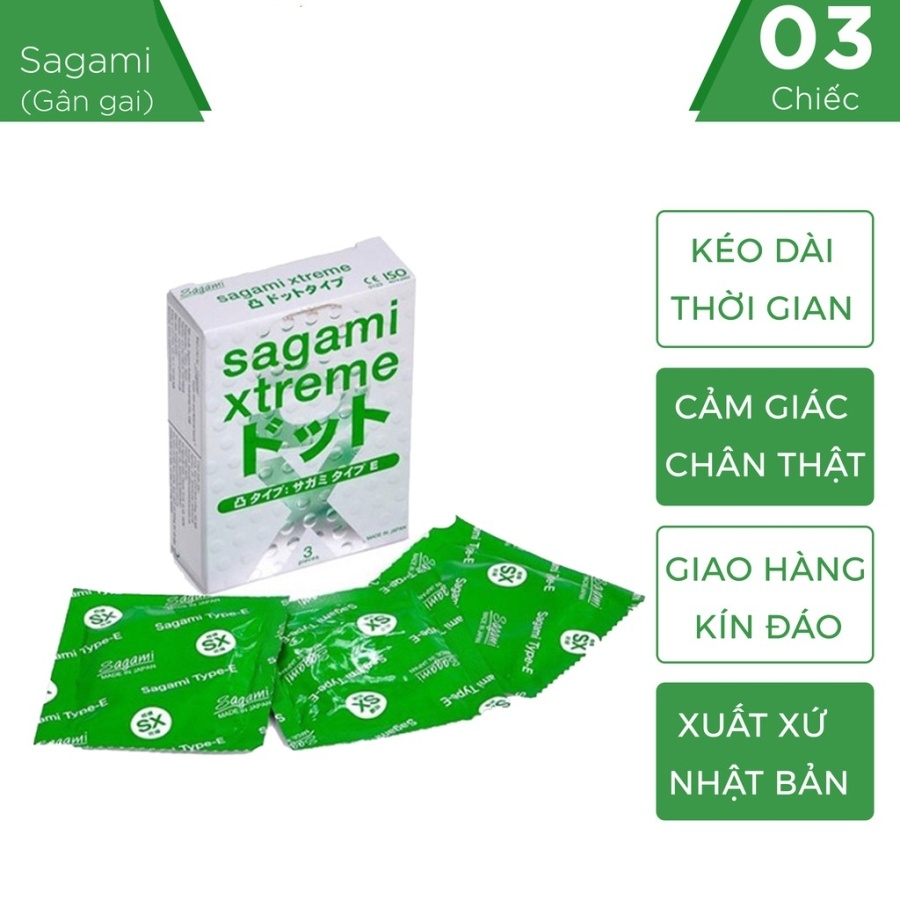 Bao cao su Sagami Xtreme Type E White box