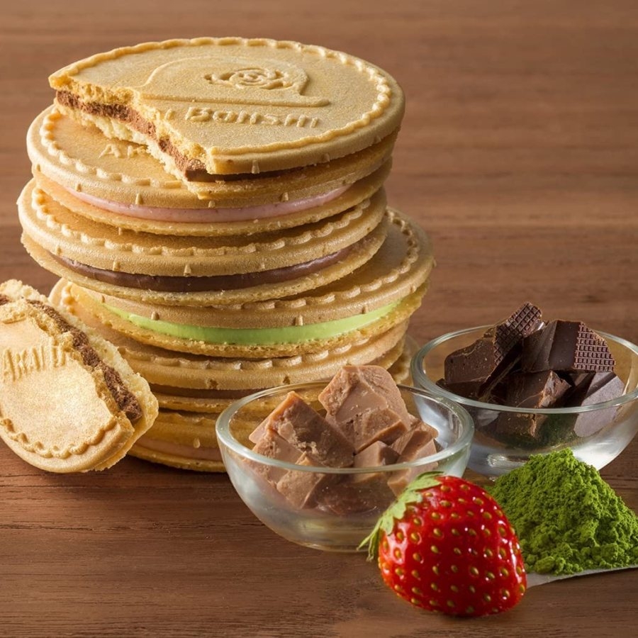 Bánh quy nhân kem Akai Bohshi Kukkia - hộp 20 chiếc