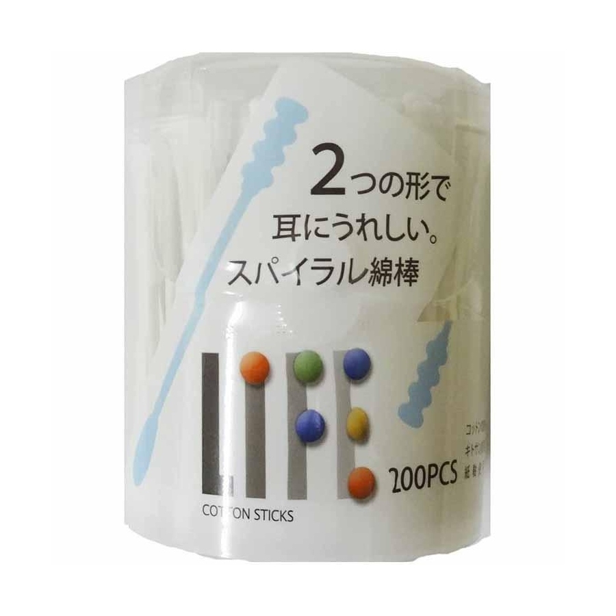 Tăm bông Life spiral xoắn 200 chiếc