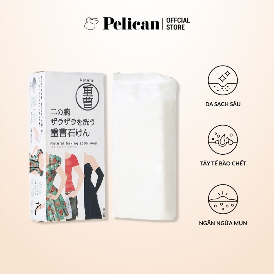 Xà phòng trị viêm nang lông Pelican Baking Soda Soap