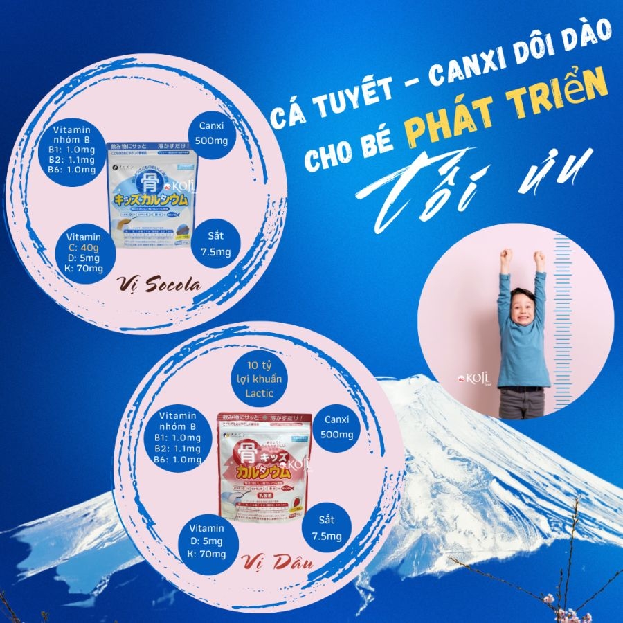 Bột cá tuyết bổ sung canxi Fine Japan