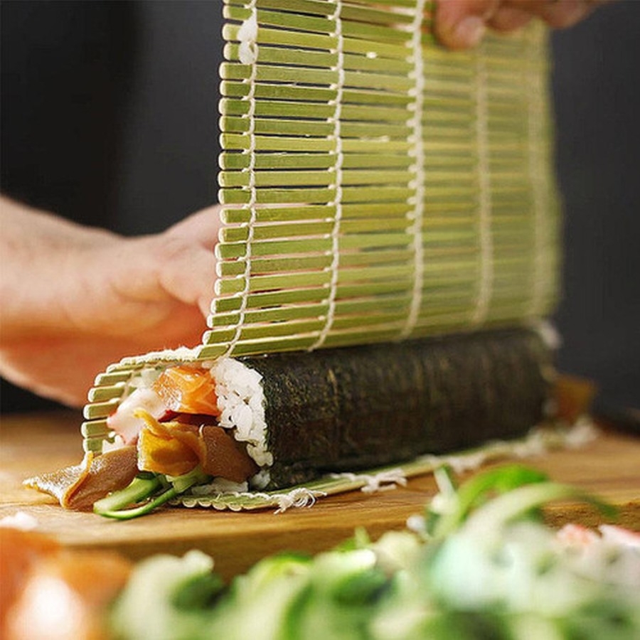 Mành cuộn sushi bằng tre size 21x24cm