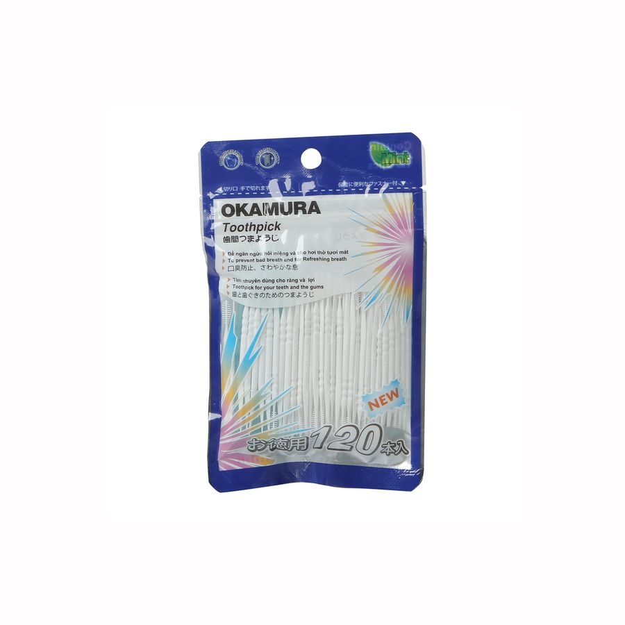 Tăm nhựa nha khoa Okamura 120 cây