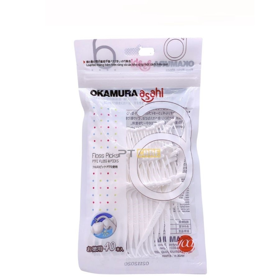 Tăm chỉ nha khoa Asahi bịch 40 cây