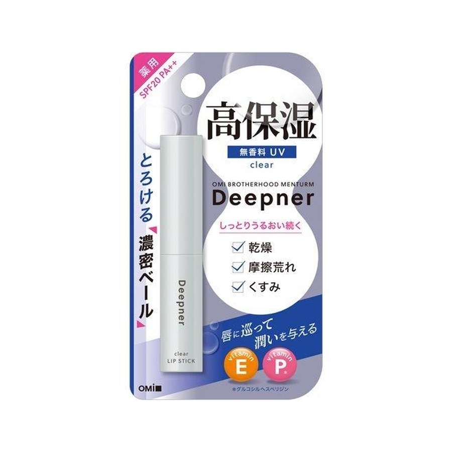 Son dưỡng ẩm môi Menturm Omi Deepner bổ sung Vitamin E, P SPF PA++ thỏi 2.3g