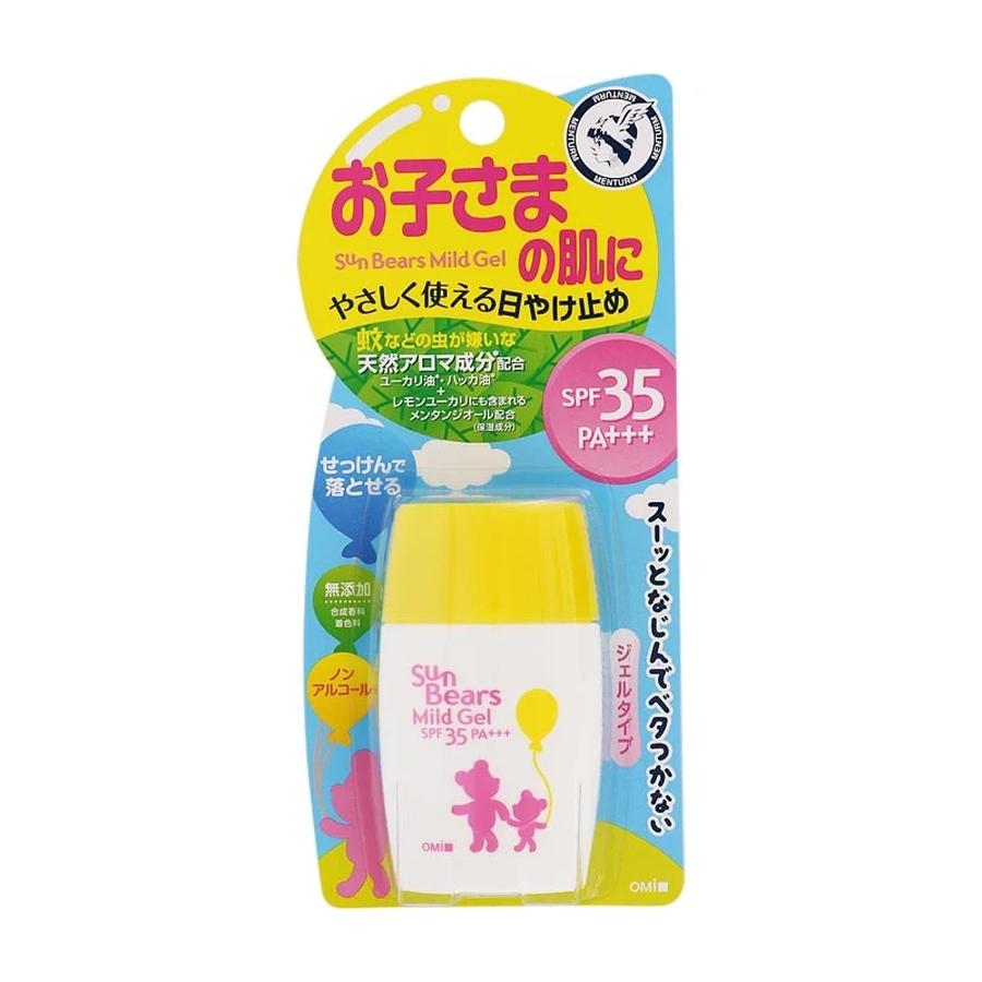 Gel chống nắng lành tính cho trẻ em Omi Sun Bears SPF35 PA+++ 30g
