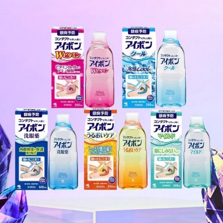 Nước rửa mắt Kobayashi Eyebon W Vitamin chai 500ml