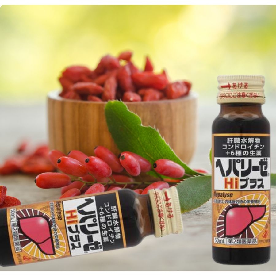 Nước uống bổ gan Hepalyse Hi Plus Nhật Bản (Hộp 10 chai x 50ml)