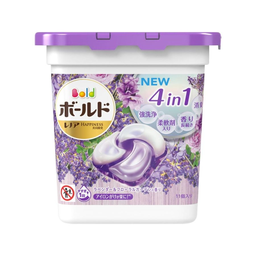 Viên giặt xả Gel Ball Bold 4 in 1 hộp 11 viên