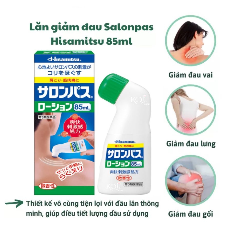 Lăn giảm đau Salonpas Hisamitsu 85ml