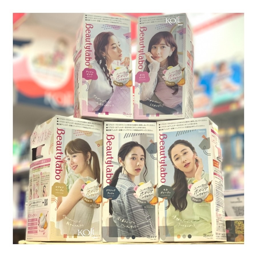 Nhuộm tóc Hoyu BeautyLabo Whip tạo bọt