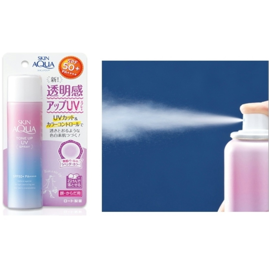 Xịt chống nắng SKIN AQUA Tone Up UV SPF50+PA++++ 70g