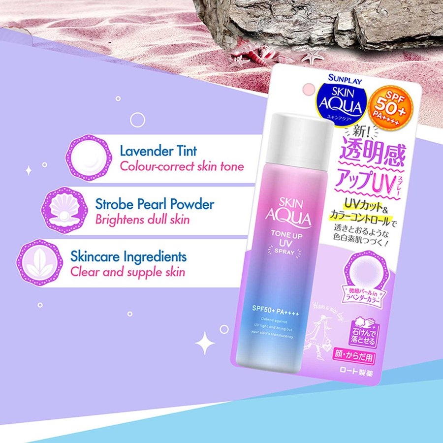 Xịt chống nắng SKIN AQUA Tone Up UV SPF50+PA++++ 70g