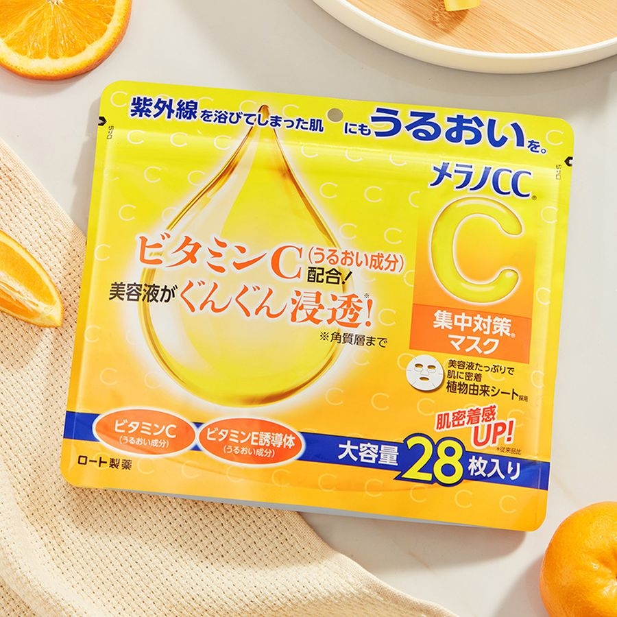 Mặt nạ Melano CC dưỡng sáng, cấp ẩm cho da 28 miếng