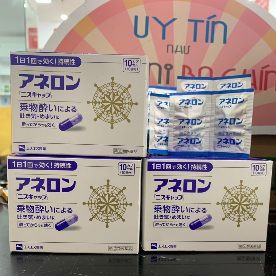 Viên uống chống say tàu xe Nhật Bản Esuesu