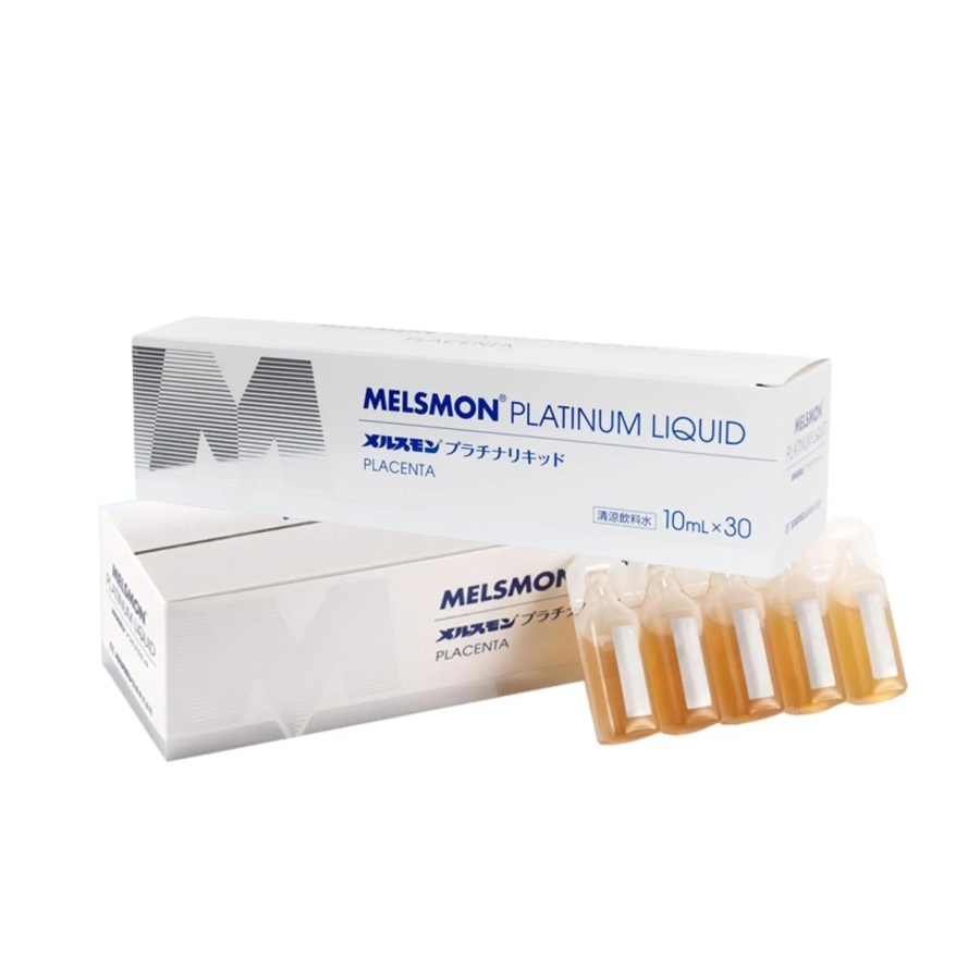 Nước uống nhau thai ngựa Melsmon Platium Liquid Placenta 30 ống