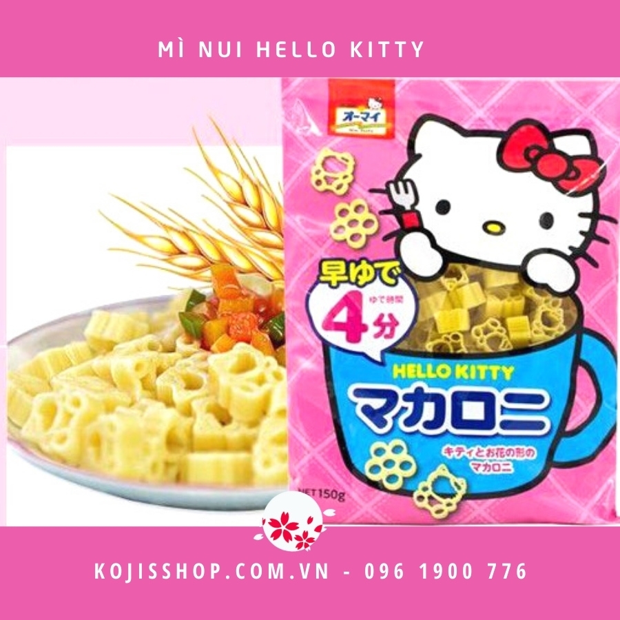 Mì nui Hello Kitty Nhật Bản cho bé (120g)