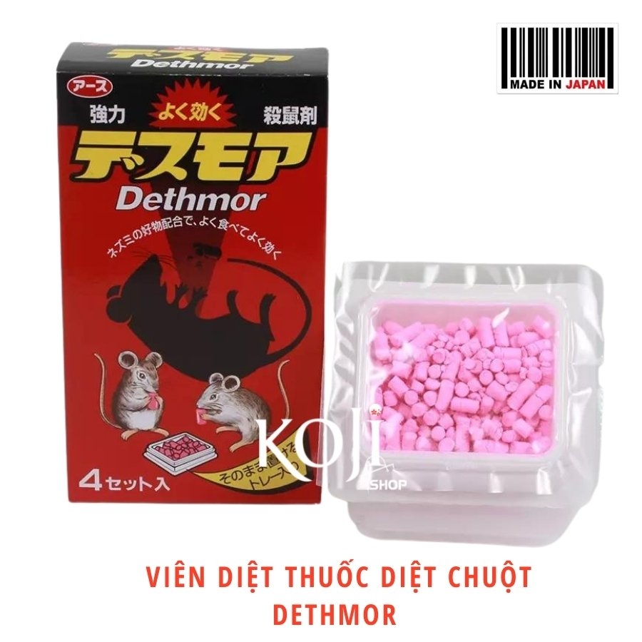 Thuốc diệt chuột Dethmor hộp 4 vỉ