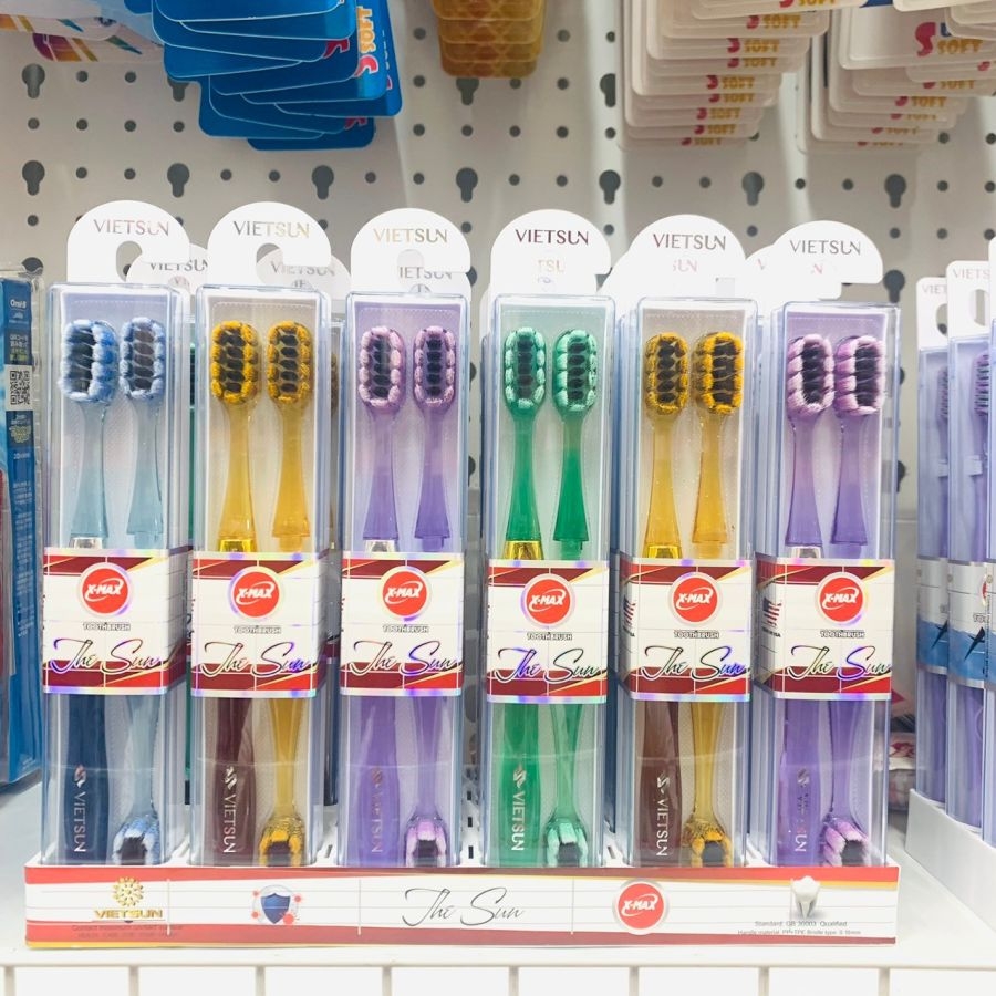 Bàn chải đánh răng người lớn The Sun 3 đầu thay