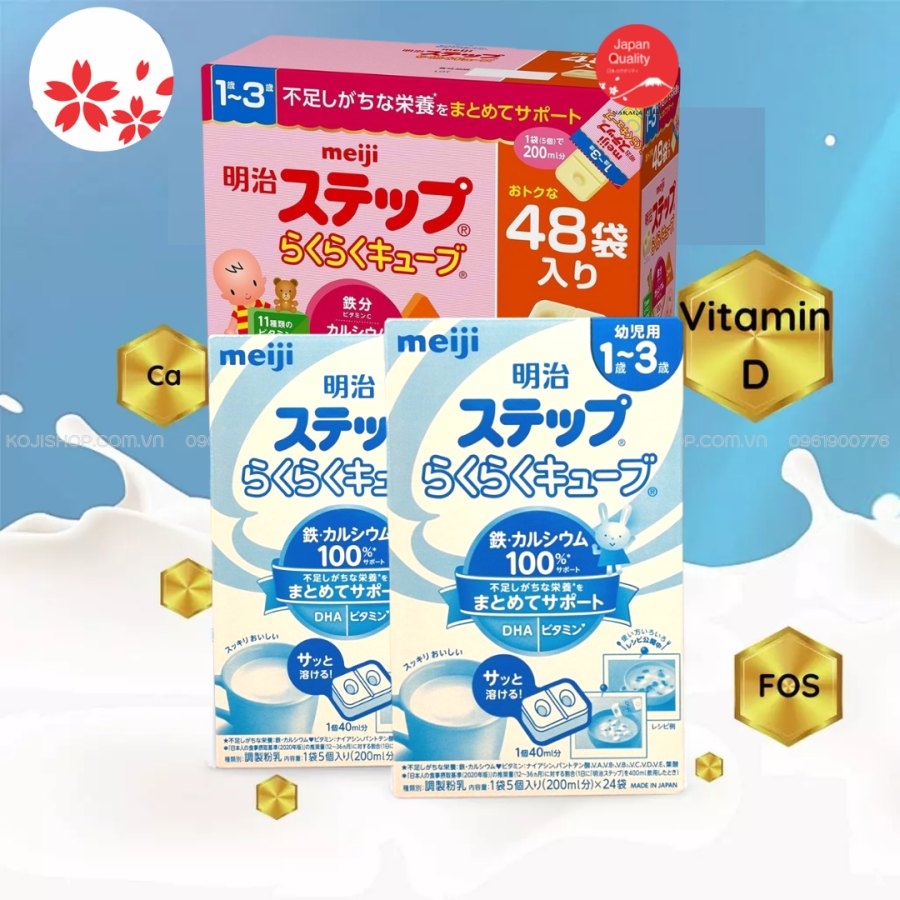 Sữa Meiji thanh số 9 nội địa Nhật 1-3 tuổi