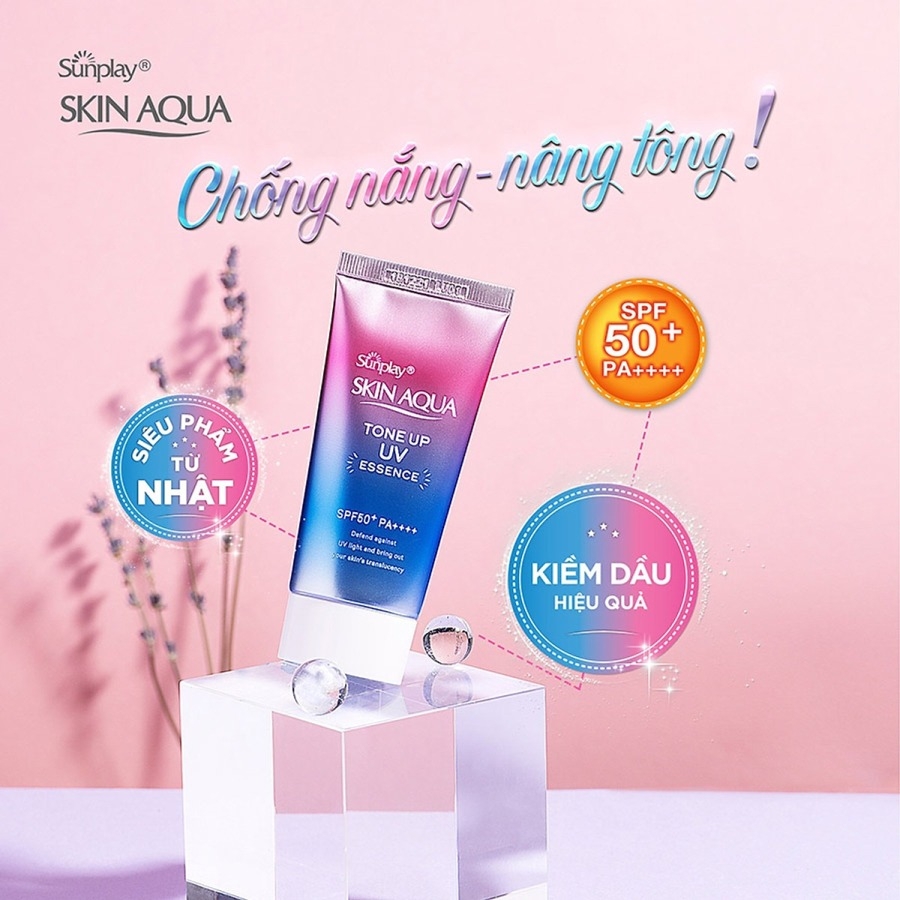 Kem chống nắng nâng tông da Skin Aqua SPF50+ PA++++ 80g