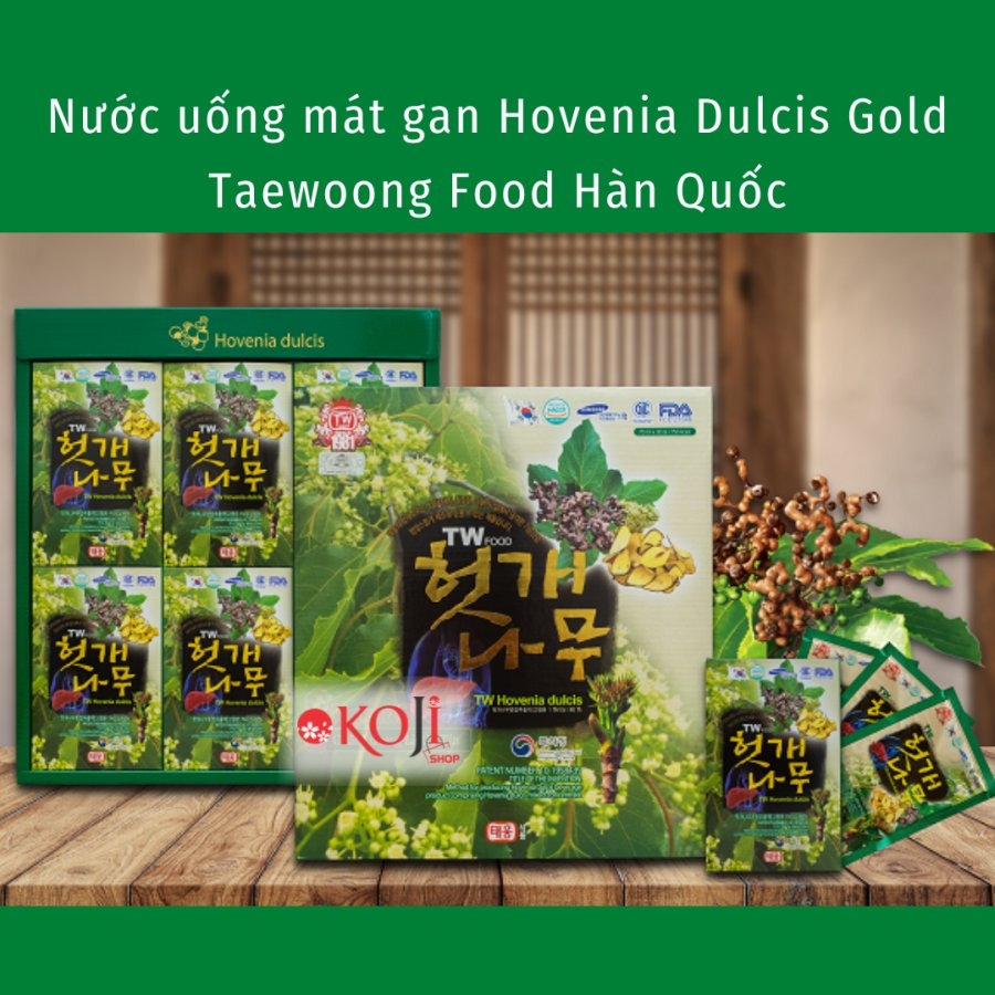 Nước uống mát gan Hovenia Dulcis Gold TW Hàn Quốc