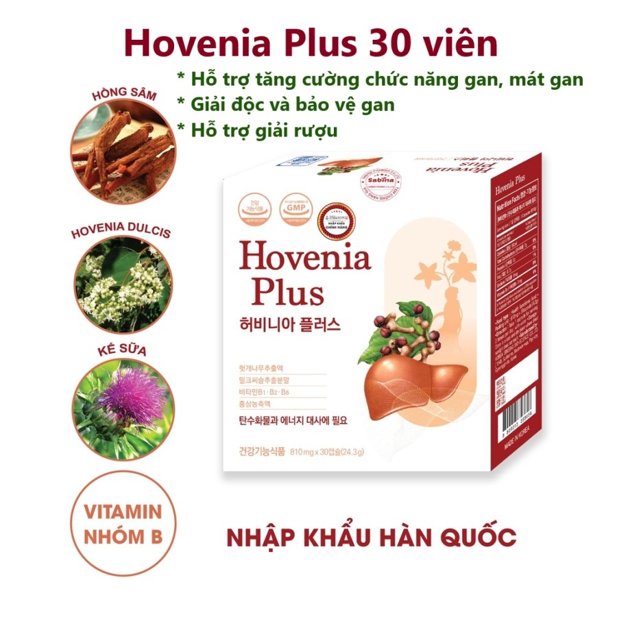 Thuốc bổ gan Hàn Quốc HOVENIA PLUS